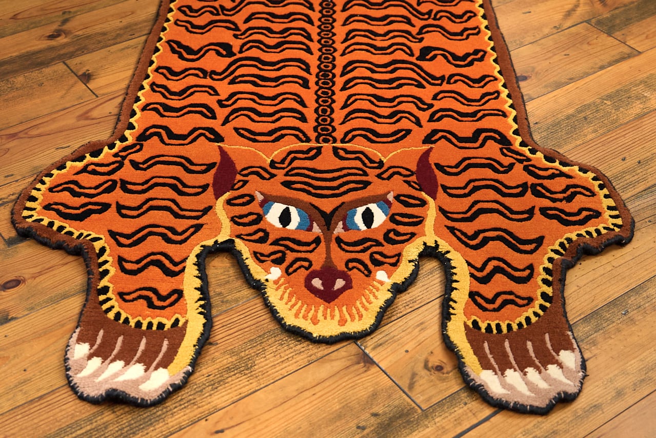 Tibetan Tiger Rug 《Lサイズ•ウール181》チベタンタイガーラグ