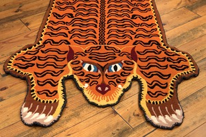 Tibetan Tiger Rug 《Lサイズ•オールドデザイン•ウール365》チベタンタイガーラグ
