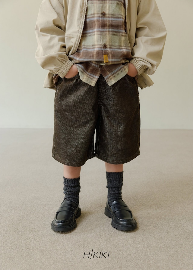 【取寄】hikiki|corduroy bermuda pants|コーデュロイバミューダパンツ|5-17|kids&jr|26 autumn