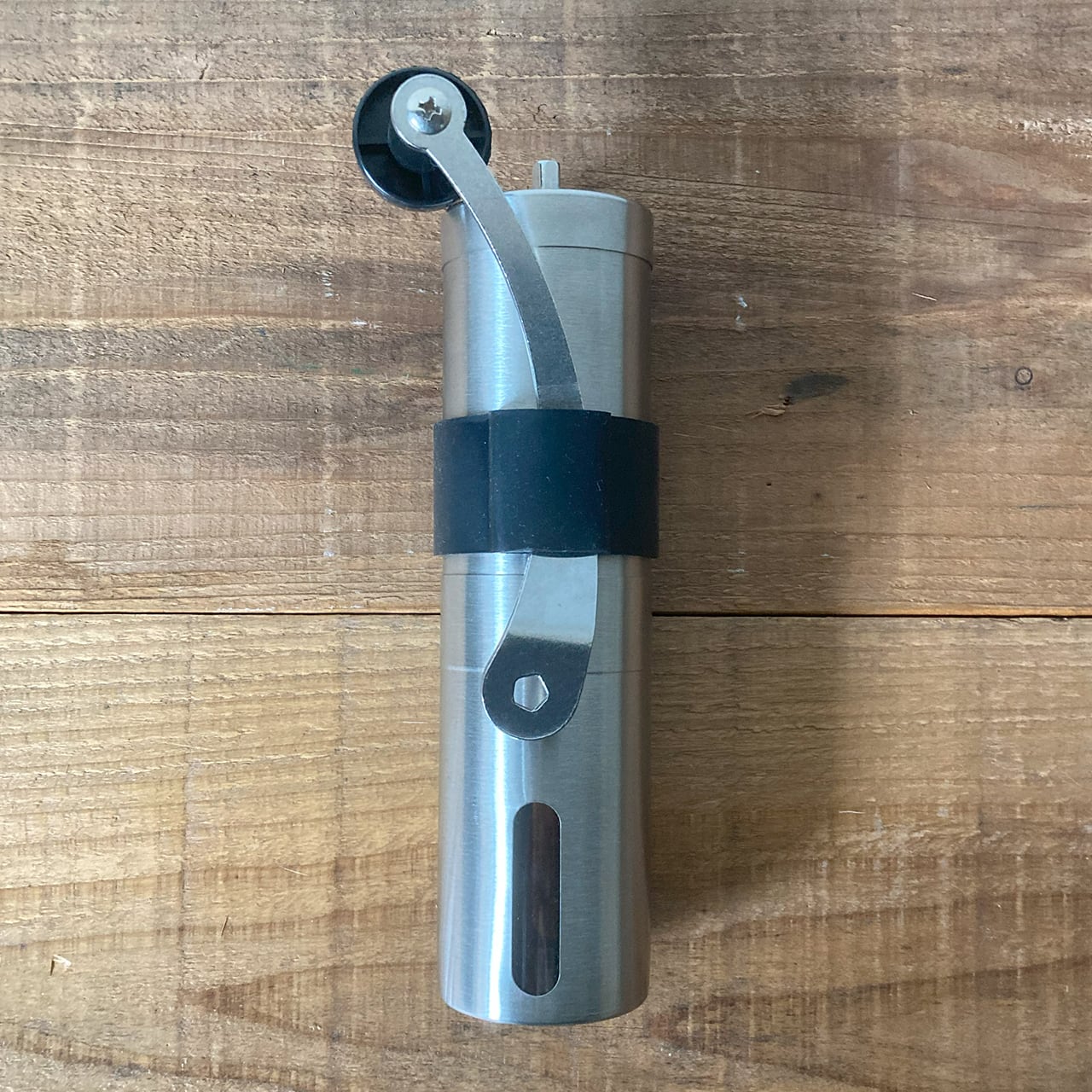 コーヒーミル（L） 手動 1~3杯分用 ハンドル収納ゴムカーバー付き SPO