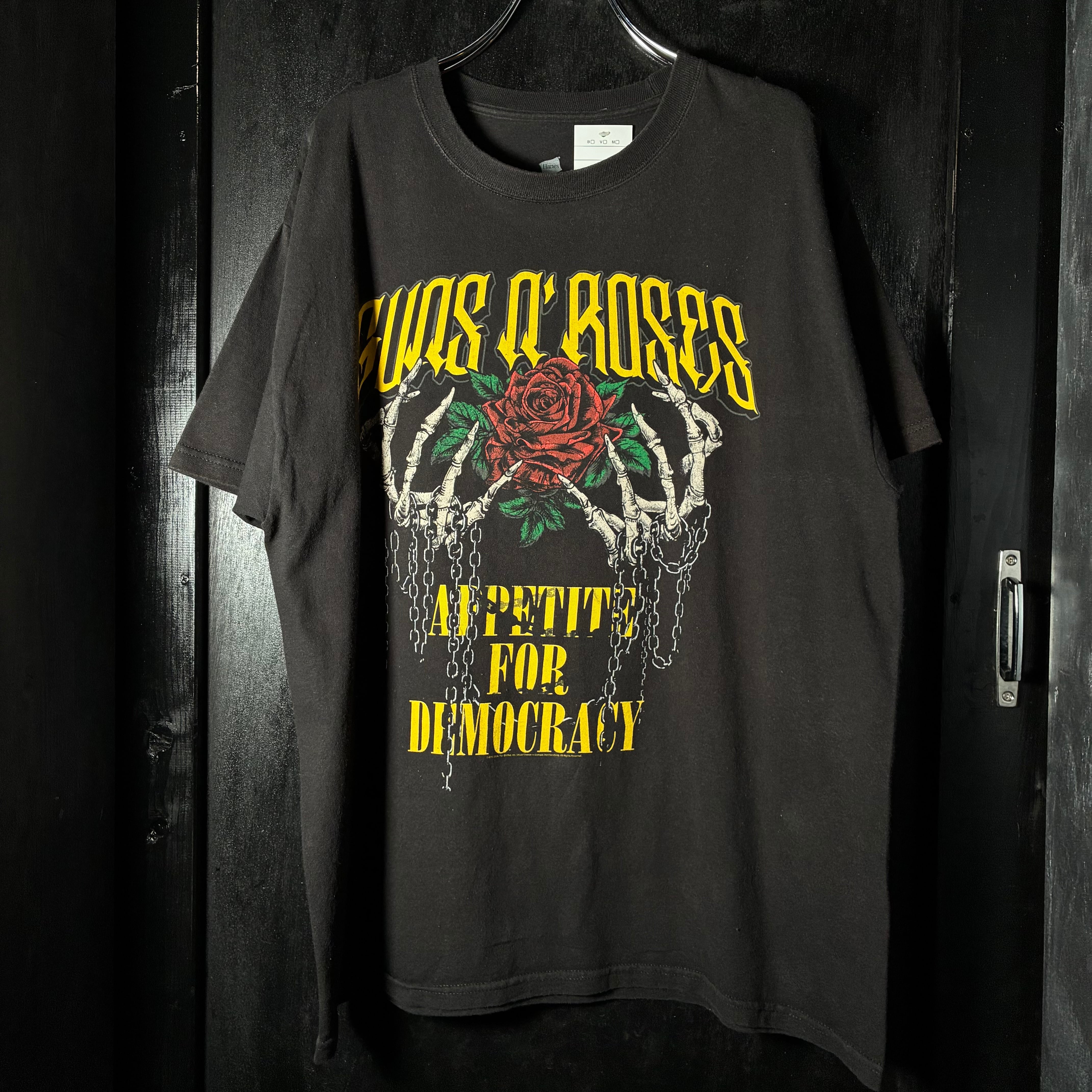Hanes GUNS'N ROSES バンドTシャツ ガンズアンドローゼズ 黒 | 古着屋