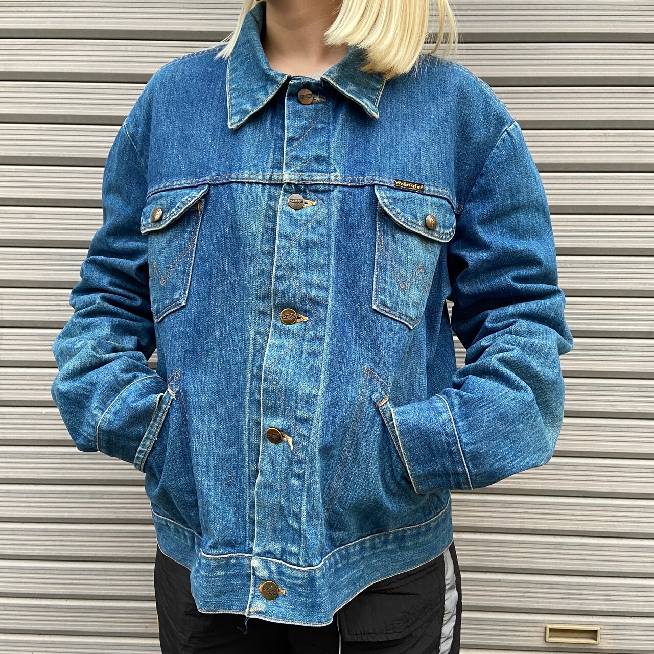 80年代 ユーロ Wrangler ラングラー デニムジャケット メンズL相当 