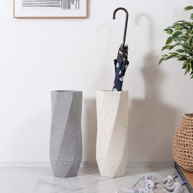 傘立て スリム コンパクト 陶器 屋外 北欧  アンブレラスタンド（CLY-11） 東谷