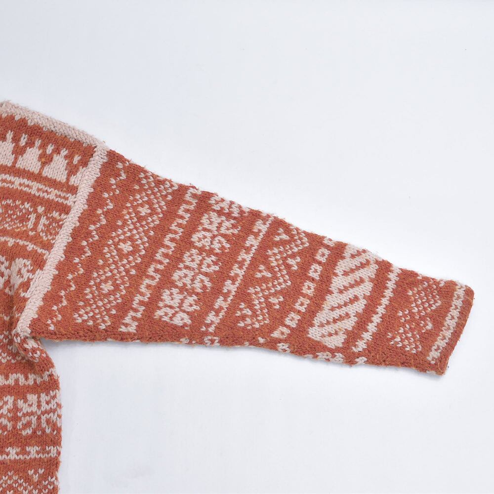 ヴィンテージ ALPS フェアアイル パターン　セーター　古着　幾何学　ニット 90's L.L.Bean Made in Scotland Knit Sweater 90年代 エルエルビーン