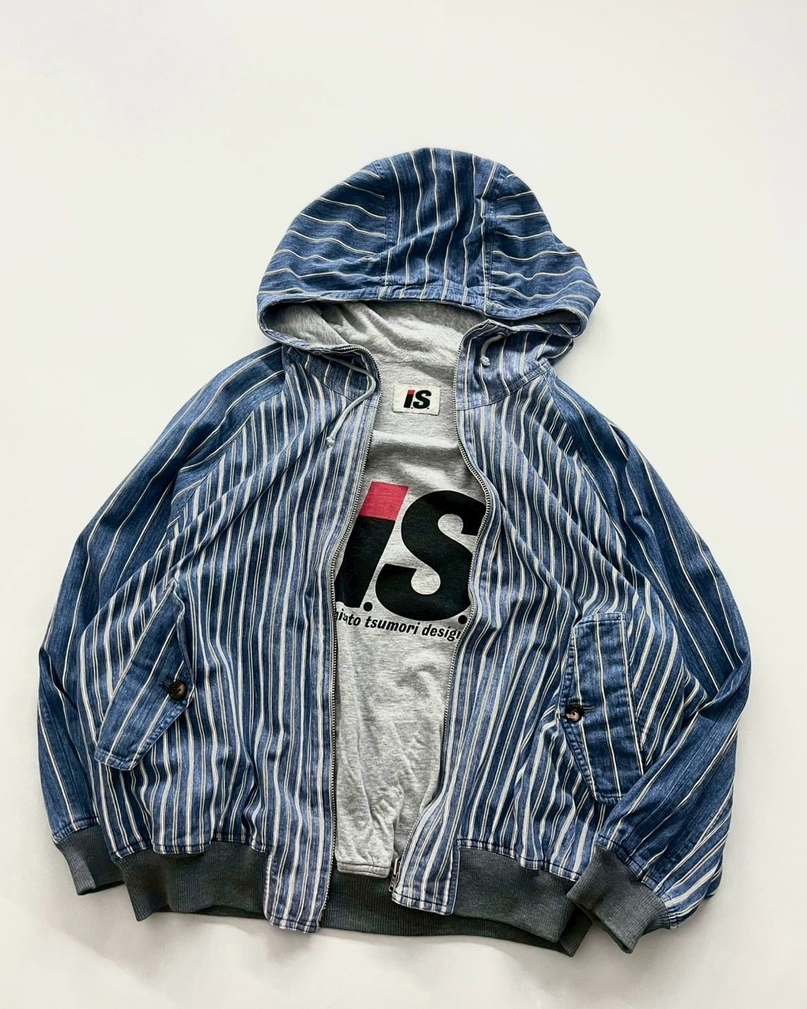 80s(1983~1990) I.S. Chisato Tsumori Design Reversible Zip-up Hoodie