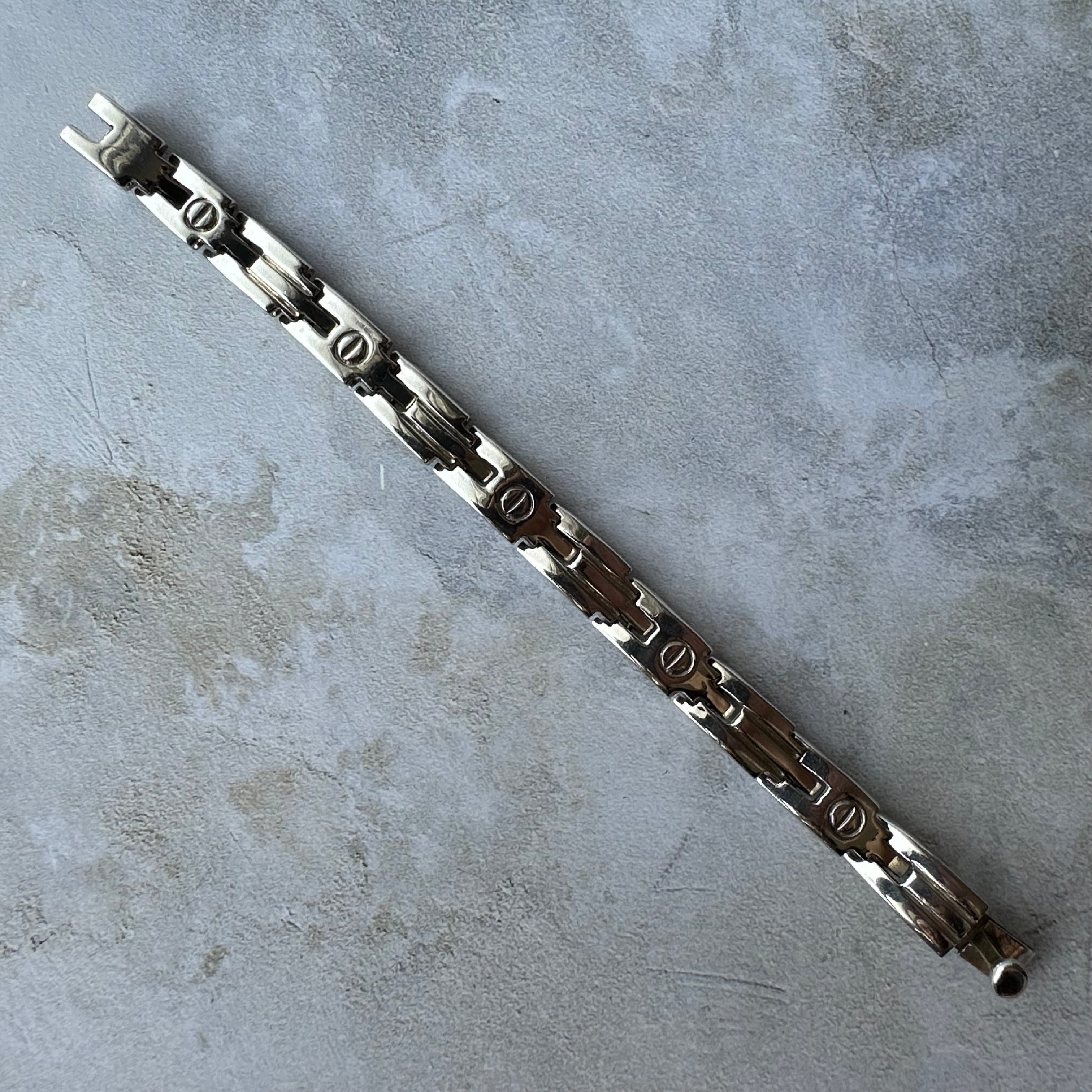 Vintage Heavy Link Bracelet Silver925 Made in Mexico