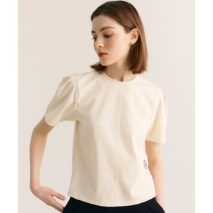 [CITY BREEZE] VOLUME SHOULDER SHORT SLEEVE T SHIRT_CREAM 正規品 韓国ブランド 韓国代行 韓国通販 韓国ファッション Tシャツ