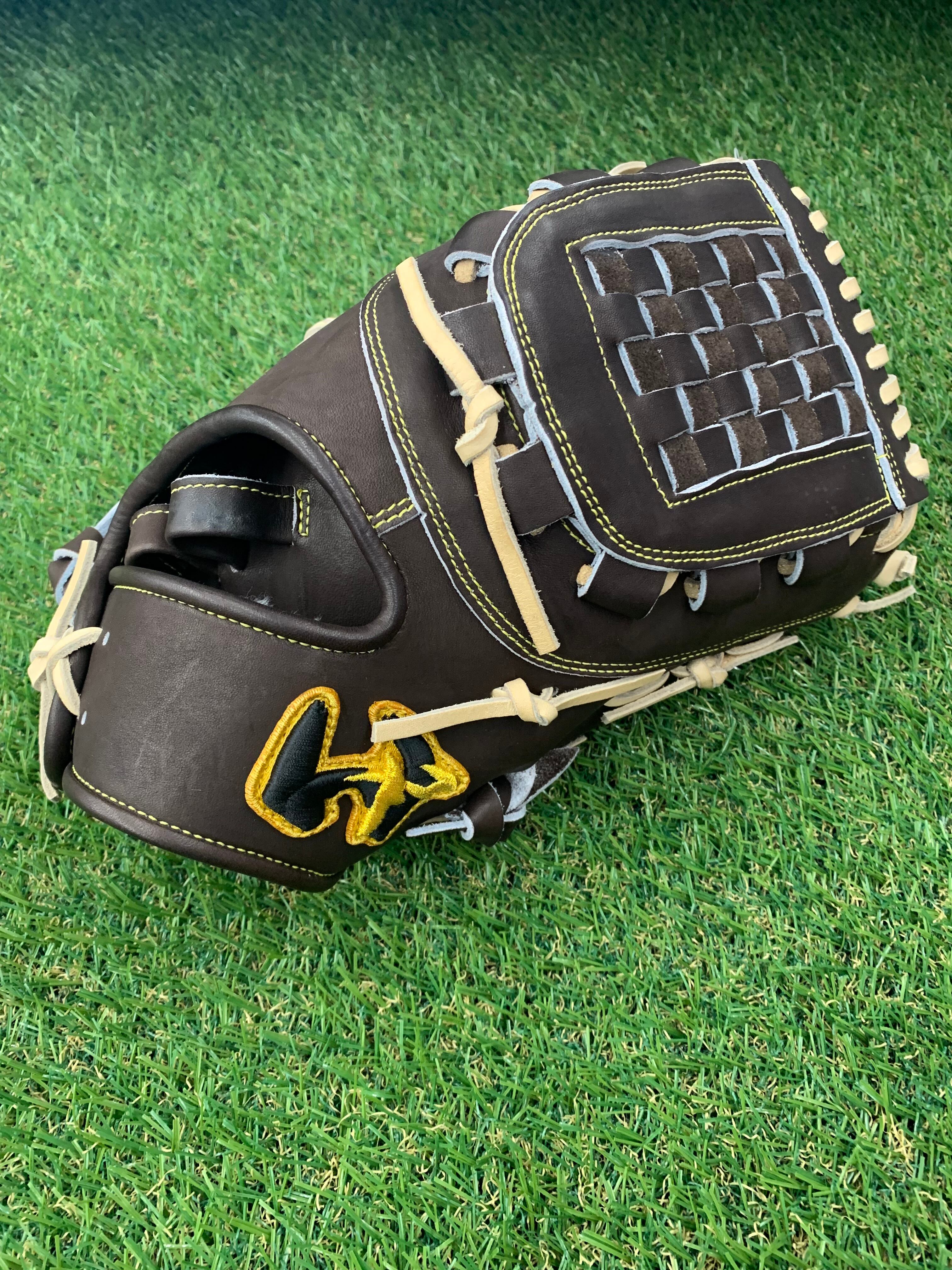 美品SSK硬式ファーストミット限定品クロコブラックレッドプロエッジ