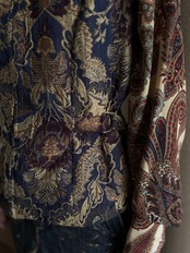 gobelin fabric brooch set vest-5041-10