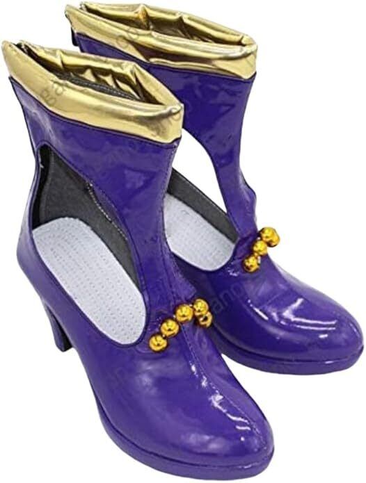 B343 ワンピース ONE PIECE ニコ ロビン 風 コスプレ専用靴 ブーツ コスプレ靴 ハロウィン