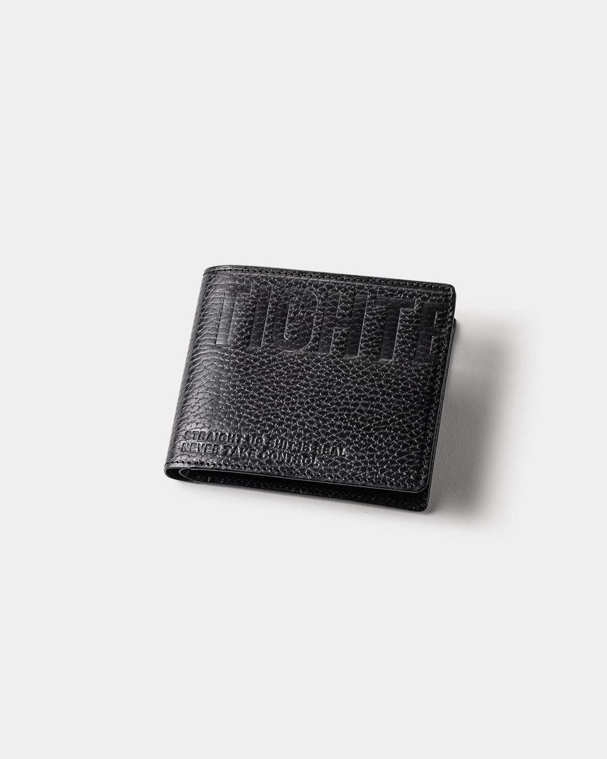 TIGHTBOOTH / LEATHER BIFOLDWALLET / BLACK