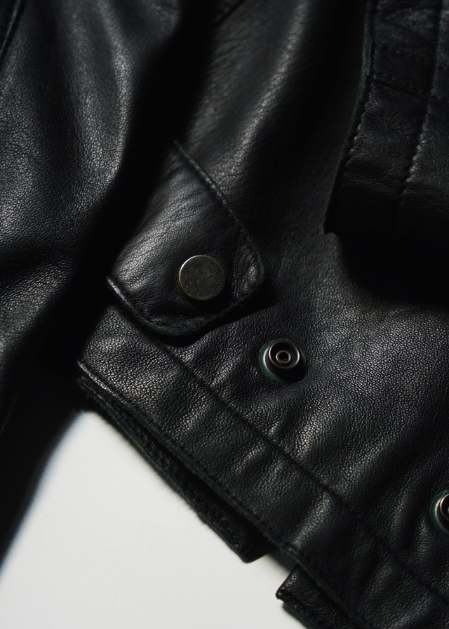 EMPORIO ARMANI 05AW double zip single riders jacket