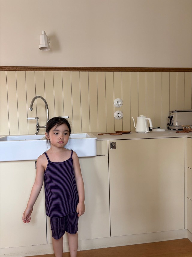 [予約][送料無料]《pepper》Odi Border Leggings(kids)18