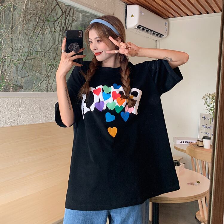 サマールーズラウンドネックTシャツ トップス 夏物 Oネック YY-ファッション84352706118