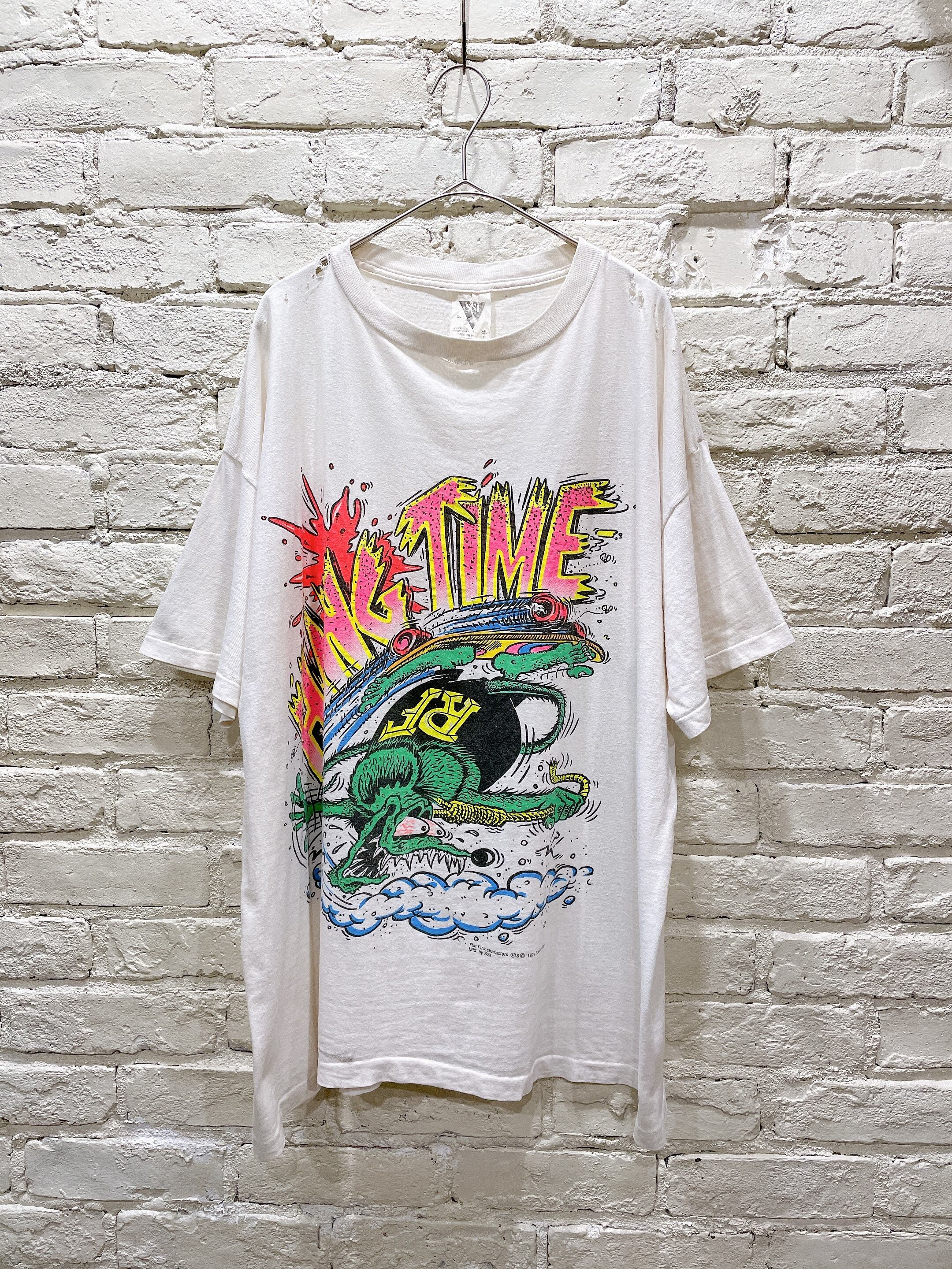 90年代 ラットフィンク ヴィンテージクラッシュTシャツ エドロス 