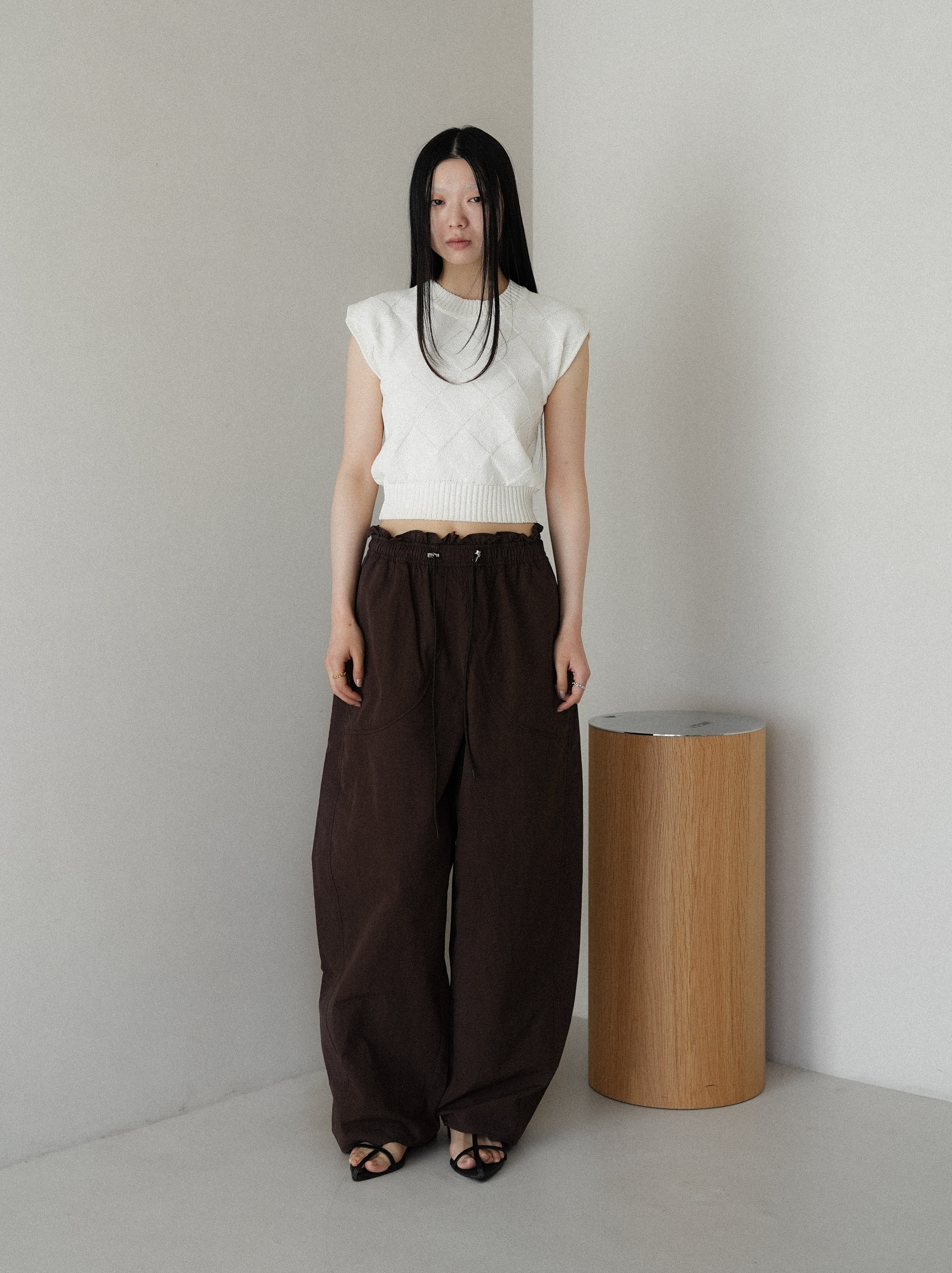 curved drawstring pants | Katrin TOKYO
