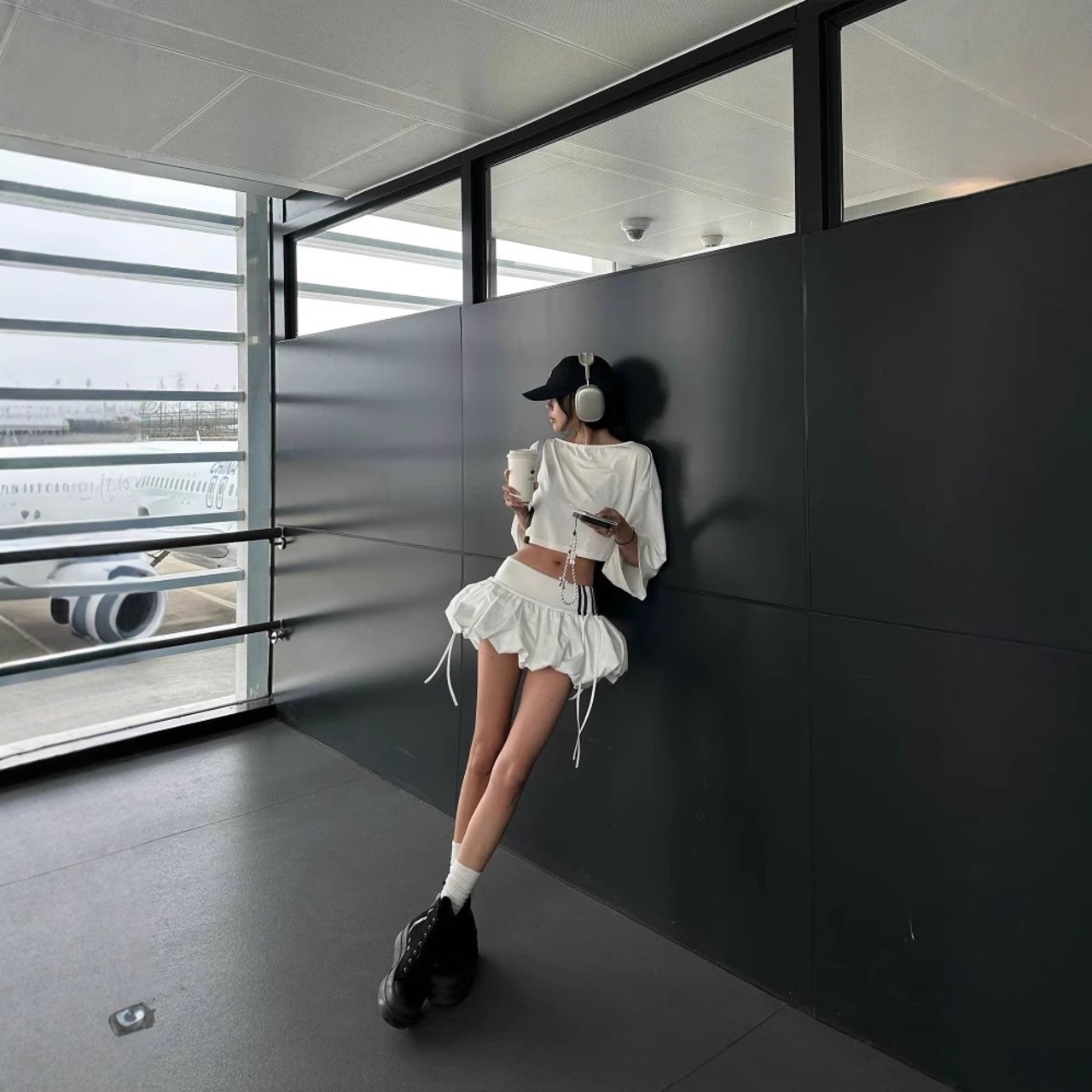 Frilled Balloon Mini Skirt