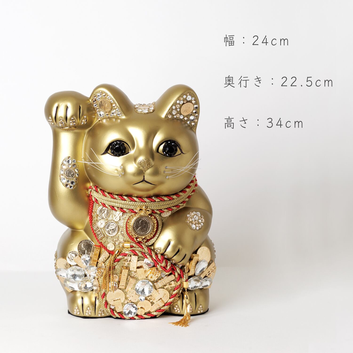特大ご縁猫 / ミリオネア / 10号 / 金(GOLD) | goenneko