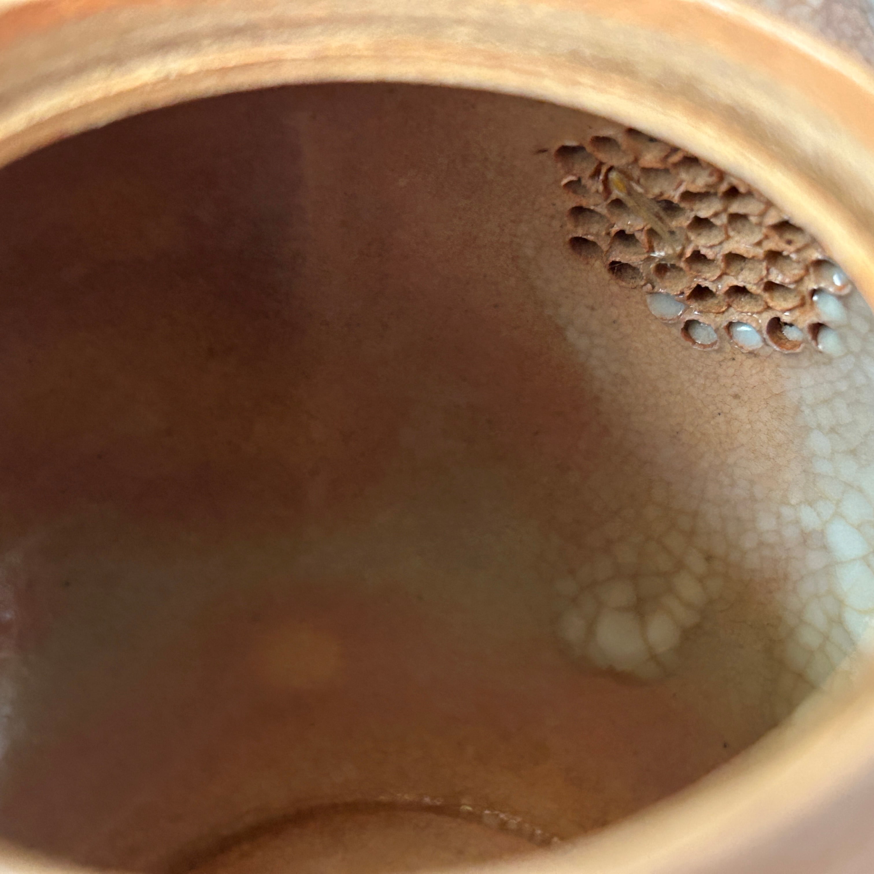 煎茶道具 口四方 茶入 村田亀水 京焼 煎茶 陶芸 茶心壺 茶道具 