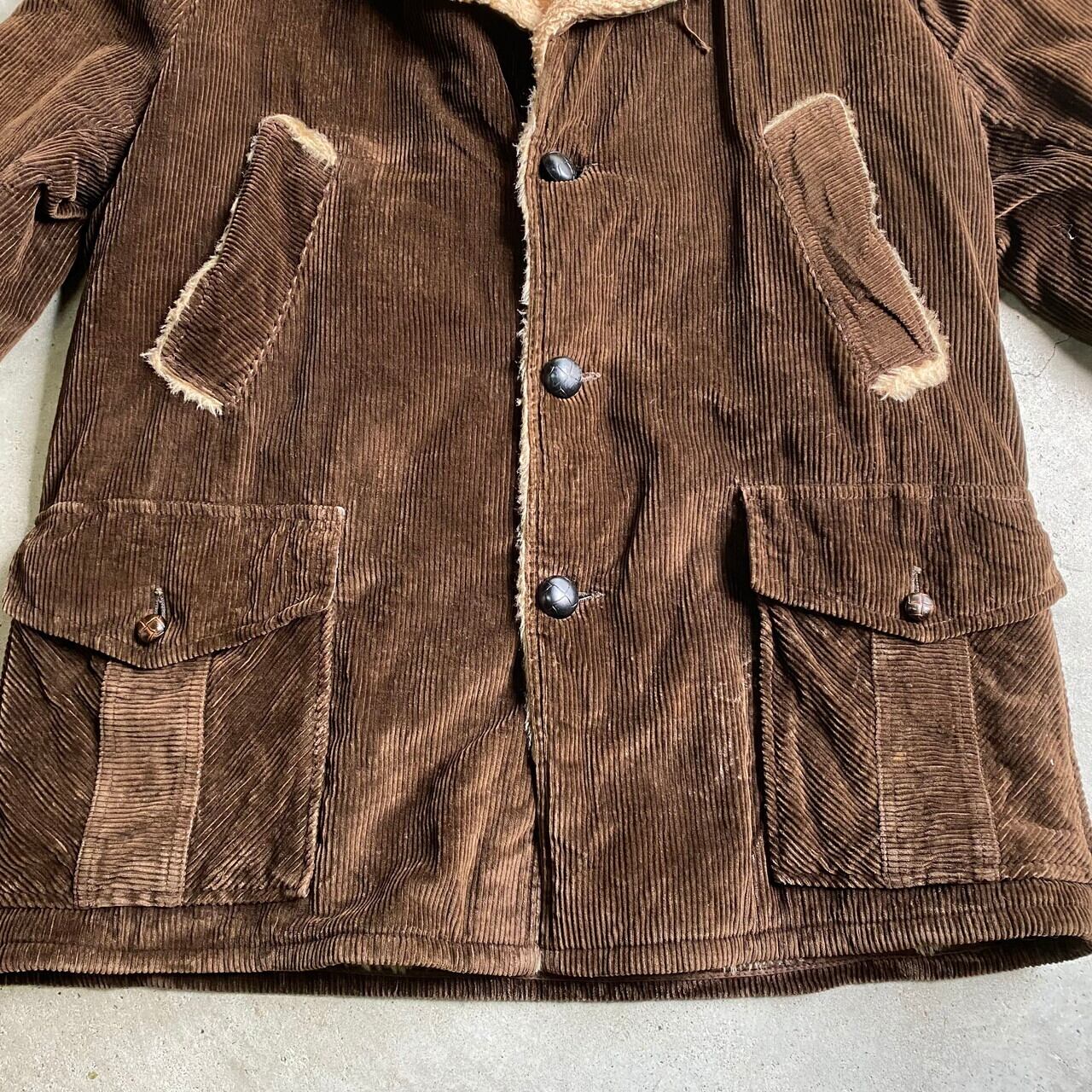 USA製 70年代 JCPenney コーデュロイ ボアジャケット メンズL 古着 70s