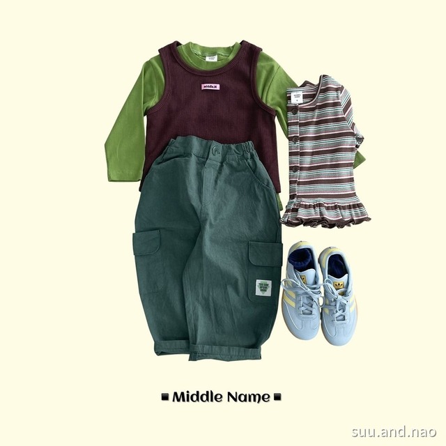 取寄:middlename 細リブベーシックT※送料無料