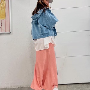 ロージー  Rosiee フード付きドルマンデニムジャケット