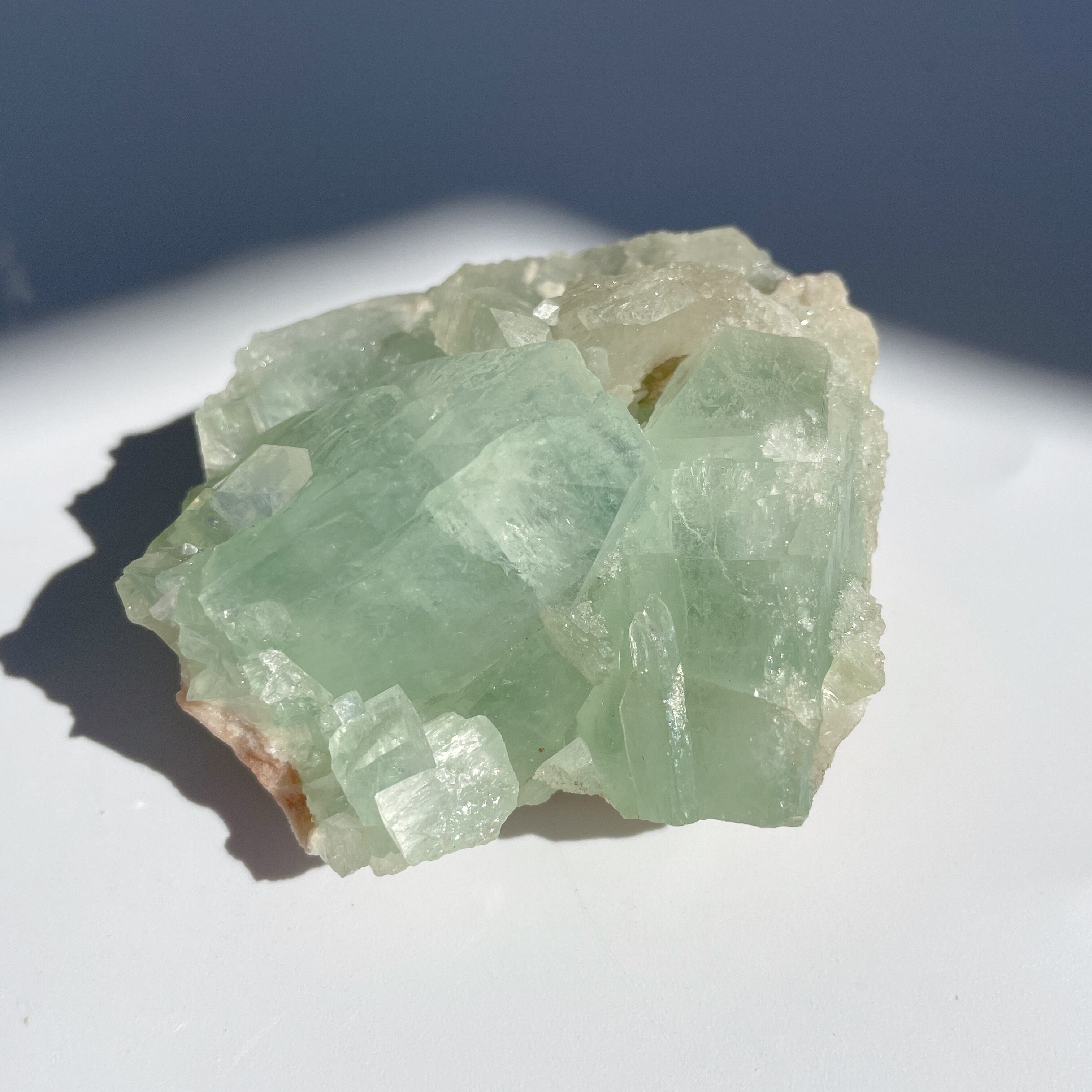 グリーンアポフィライト&スティルバイト 32◇ Green Apophyllite & Stilbite ◇天然石・鉱物・パワーストーン