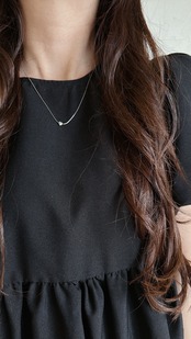 SS スライドマグネットハートビーズネックレス