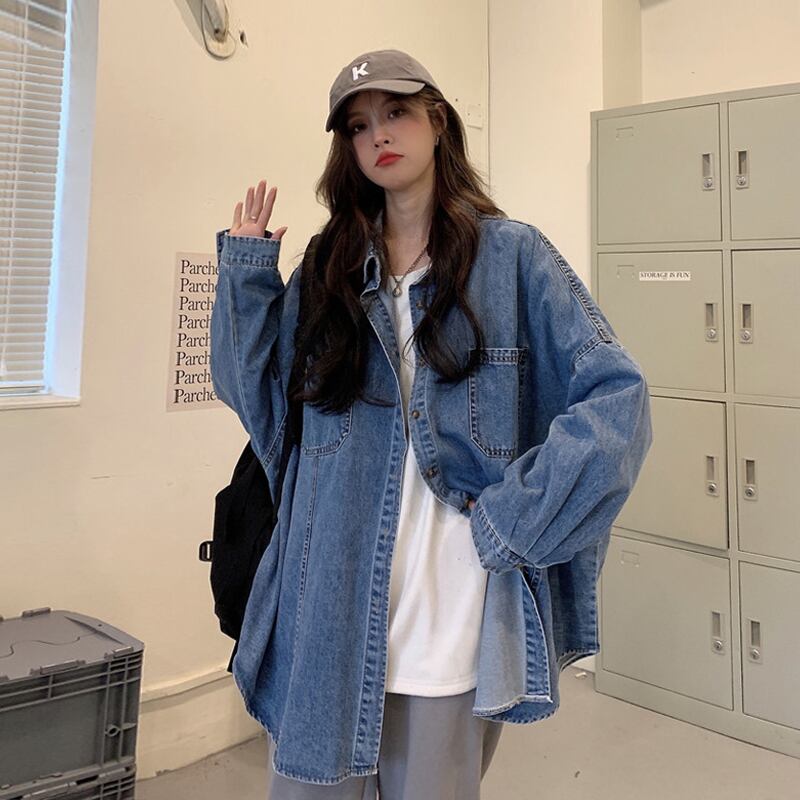 シャツ レディーススプリングスタンダードカジュアルジャケット レトロ 春物 スーパーモール5415306814