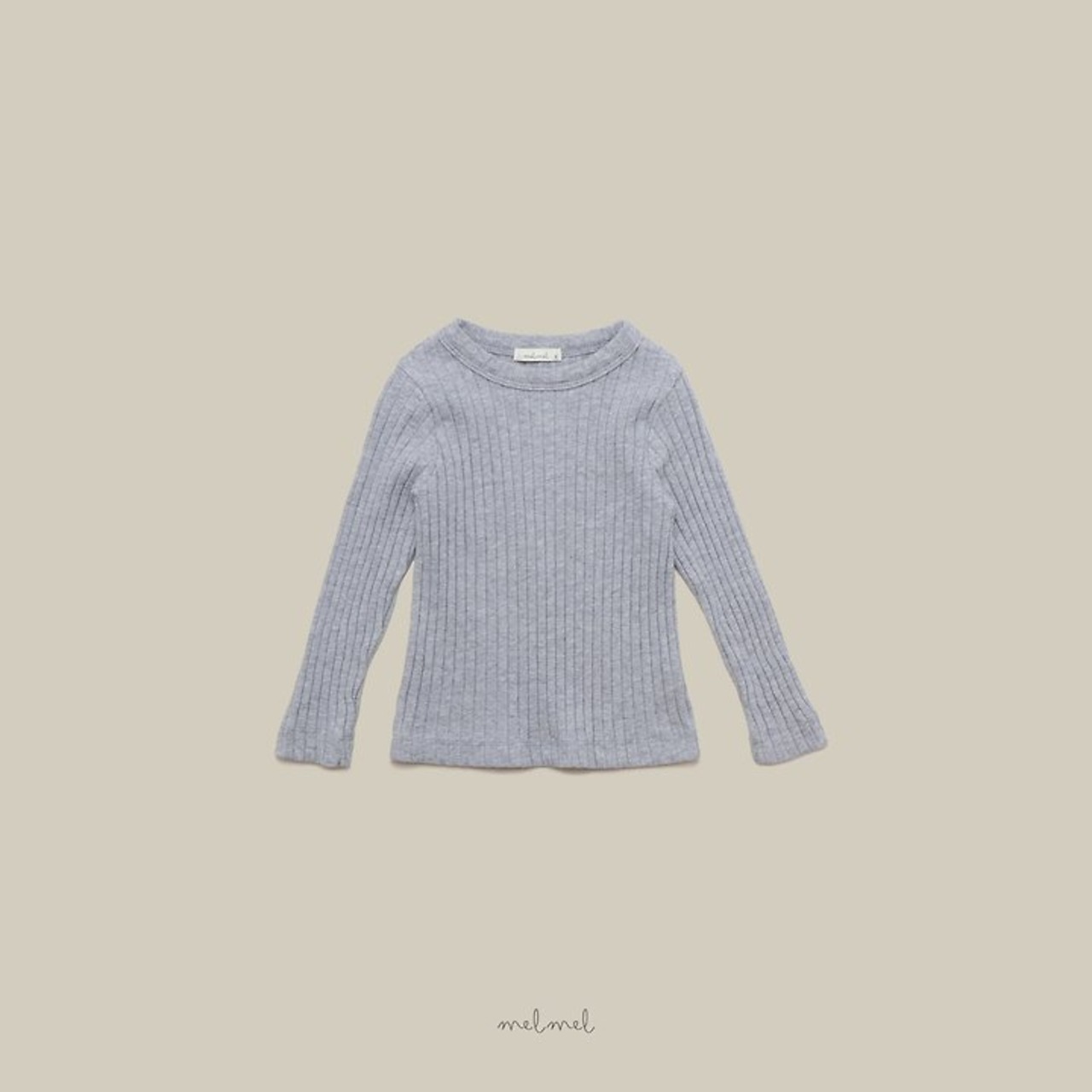 【取寄/韓国直送】melmel ミルクリブTシャツ｜秋服｜韓国子供服 ｜26/AT