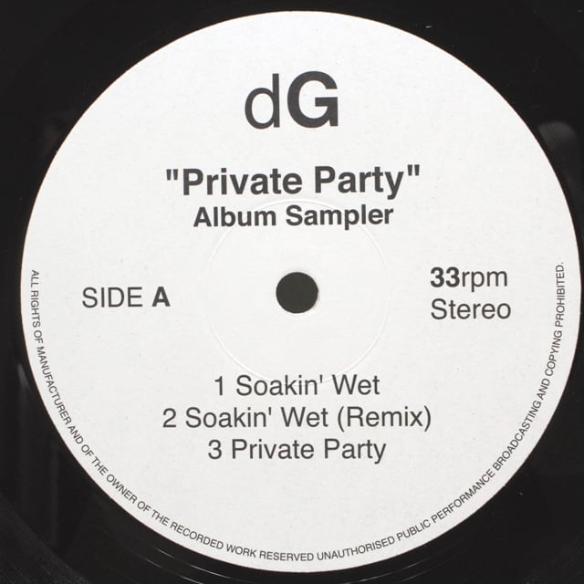 DG / Private Party (Album Sampler) [752540] - 画像1