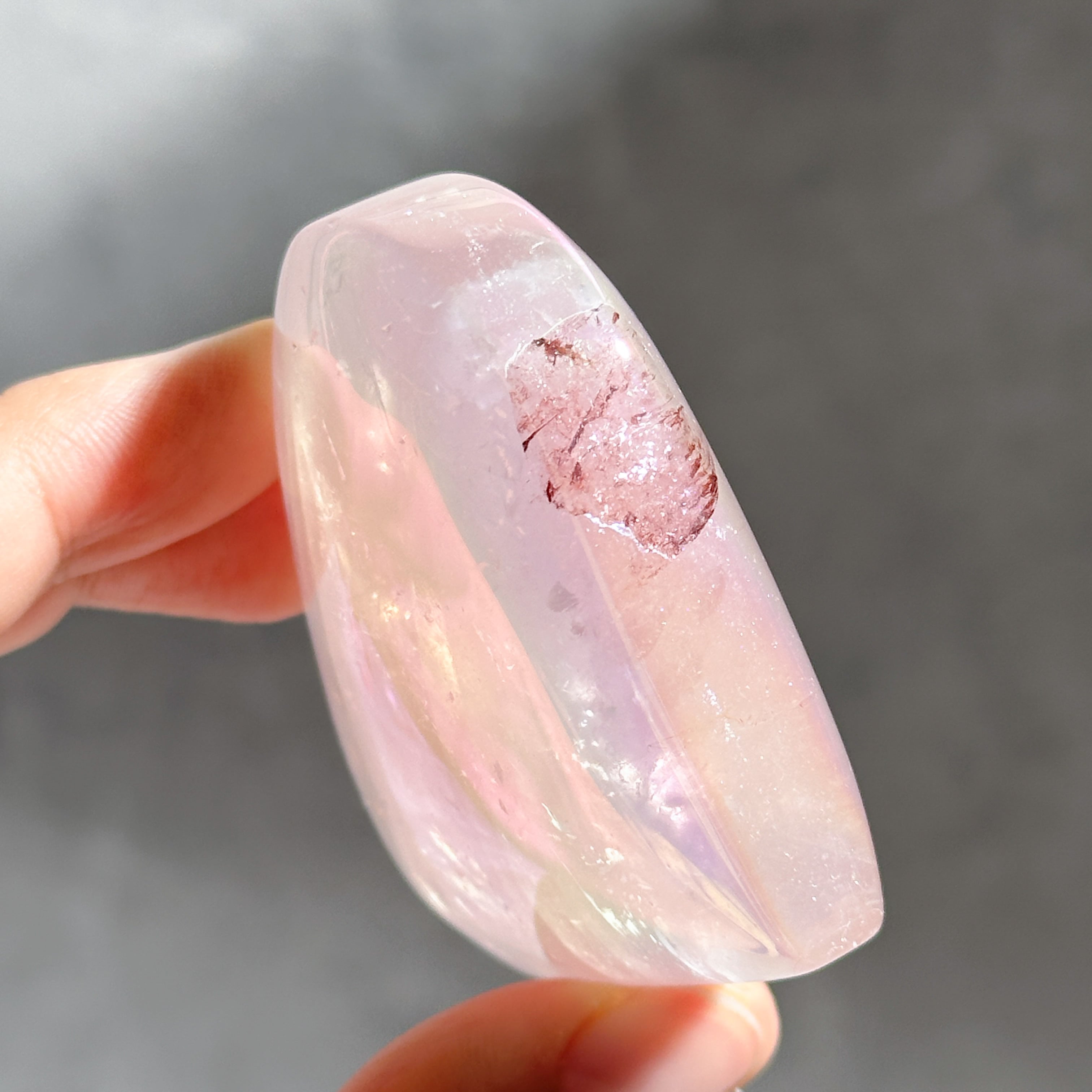 ♡エンジェルオーラローズクォーツ ハート86♡ Angel Aura Rose Quartz