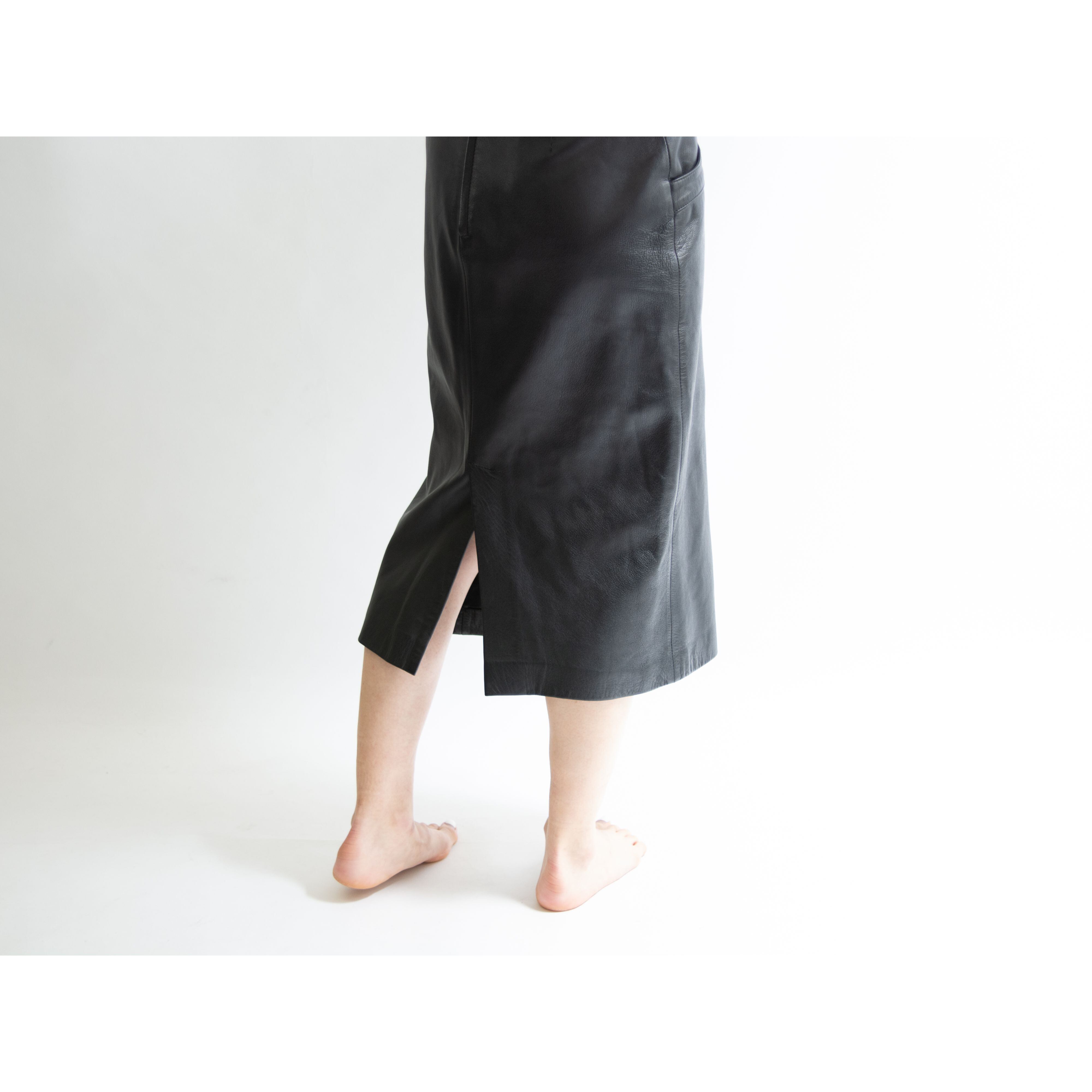 【Made in Spain】Leather skirt（スペイン製 レザースカート）1b