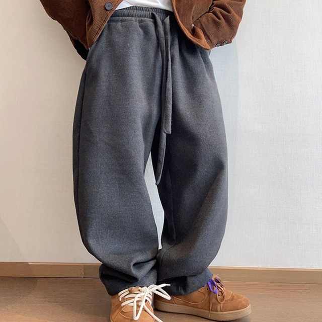 ボリュームウールルーズパンツ　1038