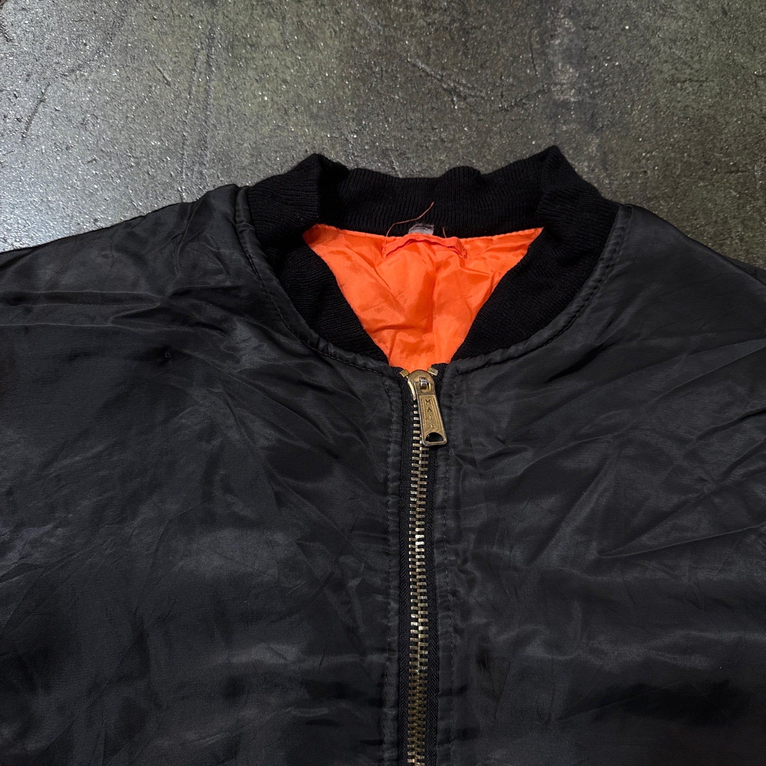 MA1 Military Jacket Black Orange エムエーワン ミリタリージャケット