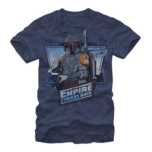 スター・ウォーズ Tシャツ Star Wars Boba Fett Navy Blue Heather