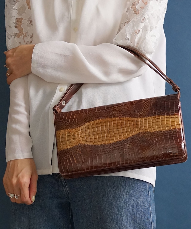 60's Leather clutch  Handbag