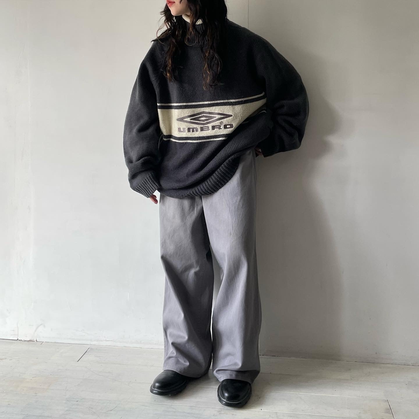 umbro- 90s logo separate design turtleneck knit | ROOT online