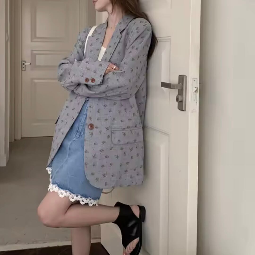 flower tailored jacket