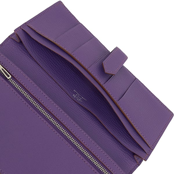 ▲HERMES エルメス カシミヤxシルク ポロシャツ 長袖 パープル 2023ss【HERMES】Polo maxi mesh かぎ針編み☆ポロシャツ (HERMES/T