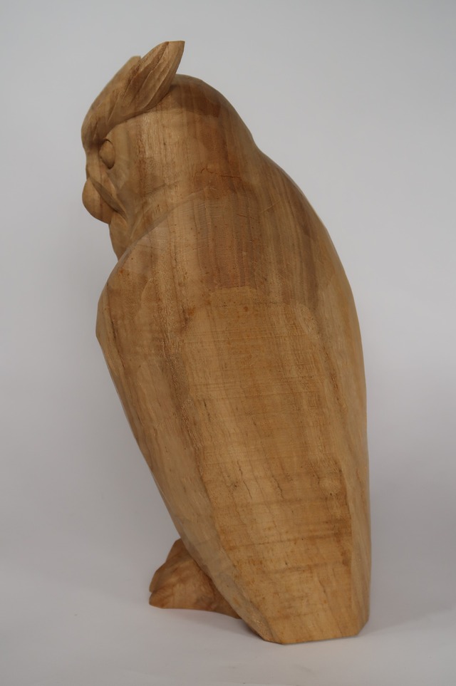 The Silent Watcher ― An Original Owl Sculpture by Tessō Mori
