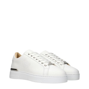 PHILIPP PLEIN フィリッププレイン メンズ スニーカー レザー ホワイト