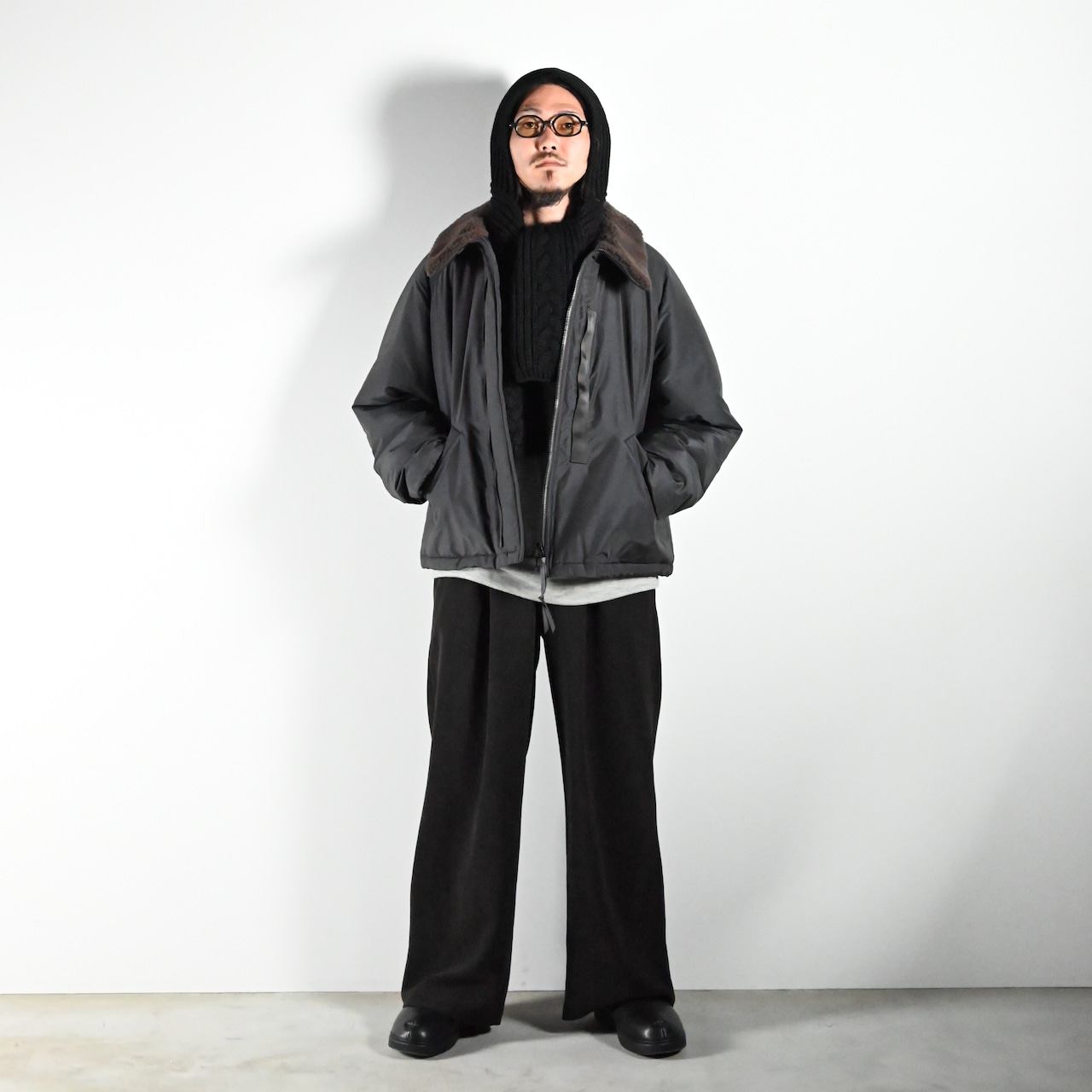 Product Twelve(プロダクトトゥエルブ)Light Wool Nylon Puffer Jacketコーディネート