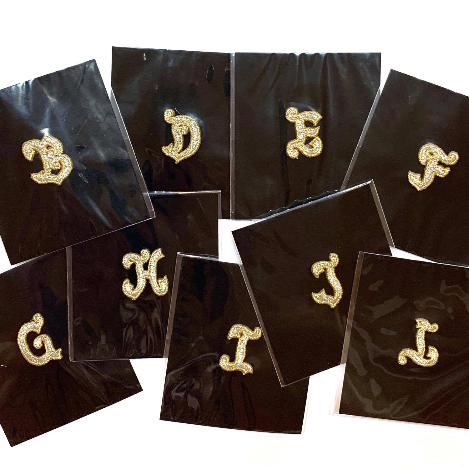 アルファベットワッペン（ゴールド） | Dua-アクセサリーパーツショップ