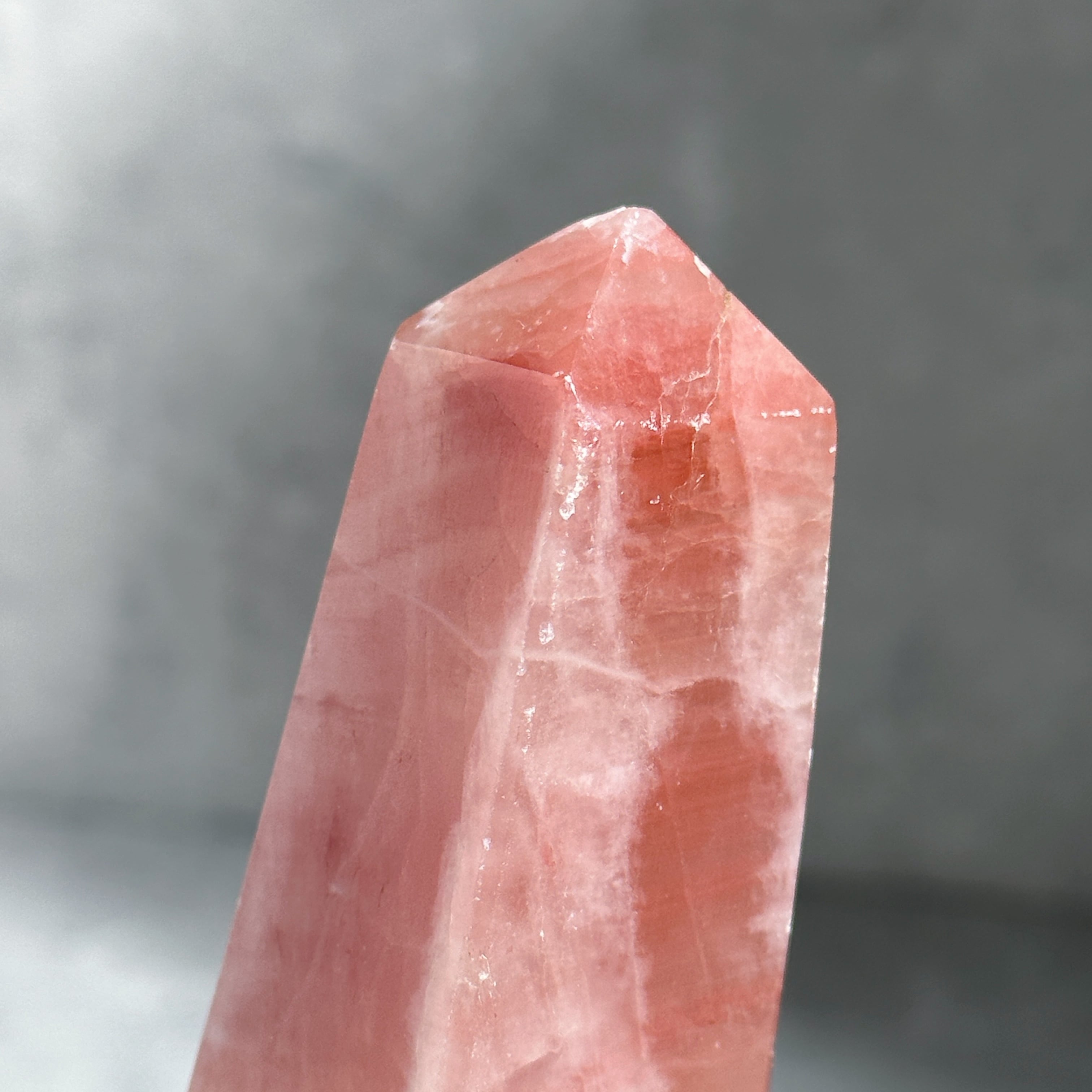 ローズカルサイト タワー型23◇Rose Calcite◇天然石・鉱物