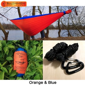 BUSHMEN ブッシュメン Hammock-ZEN with carabiners ハンモック 軽量 パラシュート
