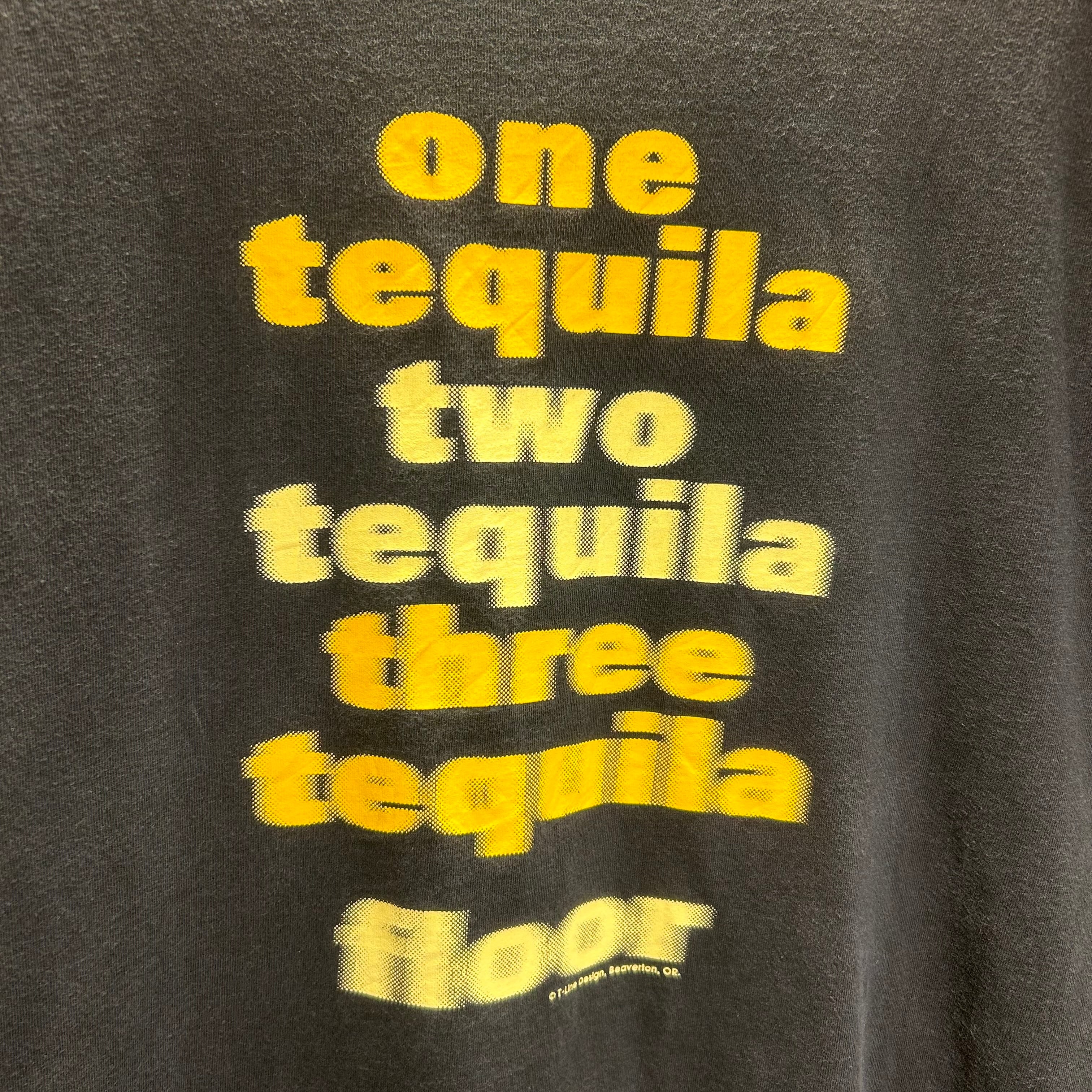 TEQUILA MOTION Tシャツ 90s】Tennessee River USA製 One Tequila, Two Tequila, Three Tequila