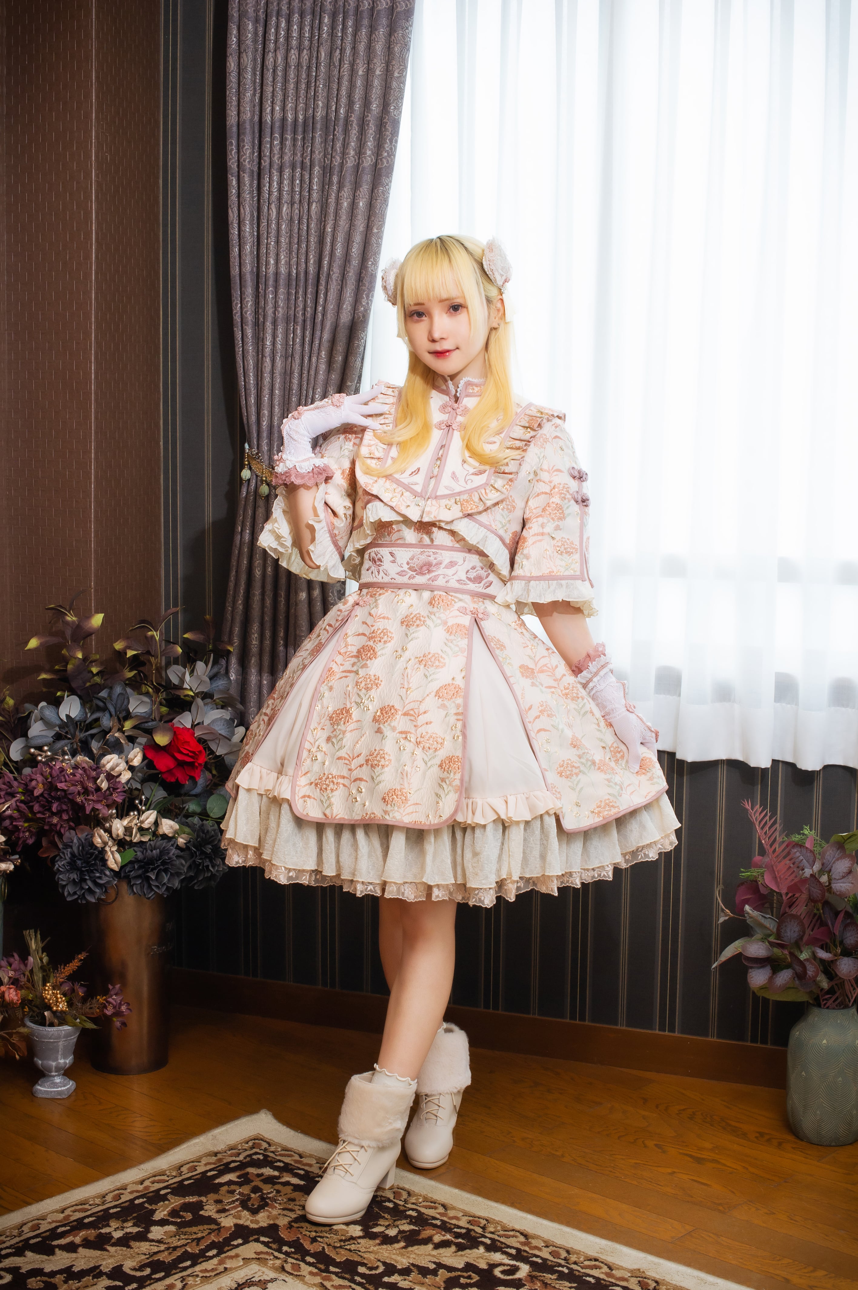 彩花磁 レース手袋 | HoshibakoWorks