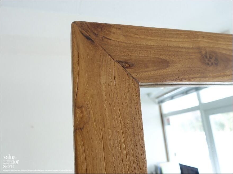 オールドチーク総無垢 ミラーXX/L 姿見 鏡 全身鏡 全身用 大型ミラー