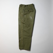 INTERIM / MILK PAINT VINTAGE WASH ORGANIC COTTON US ARMY M-47 HBT BAKER PANTS